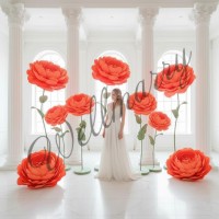 Ростовой цветок из бумаги "Пион оранжевый" Ростовой цветок из бумаги "Пион оранжевый"